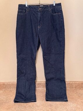 L.L. Bean Women's Plus Size Fleece-Lined Classic Fit Jeans - Size 18 Reg